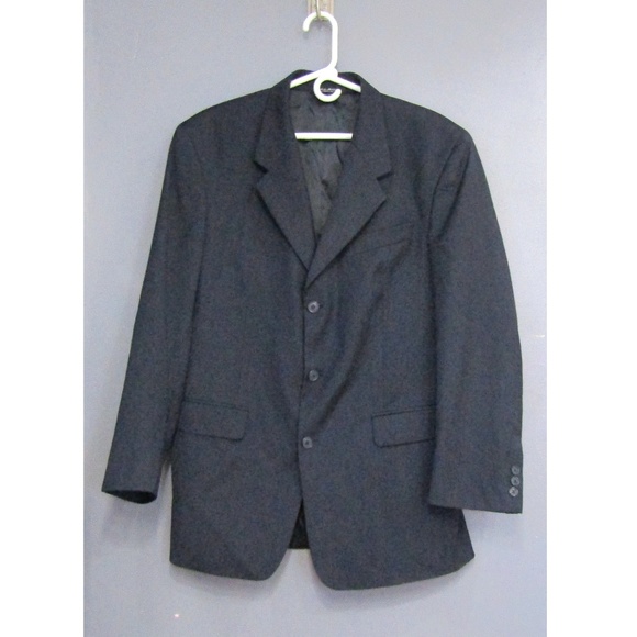 Adolfo Other - Adolfo 100% Wool Navy Blue Suit Coat Blazer 40R